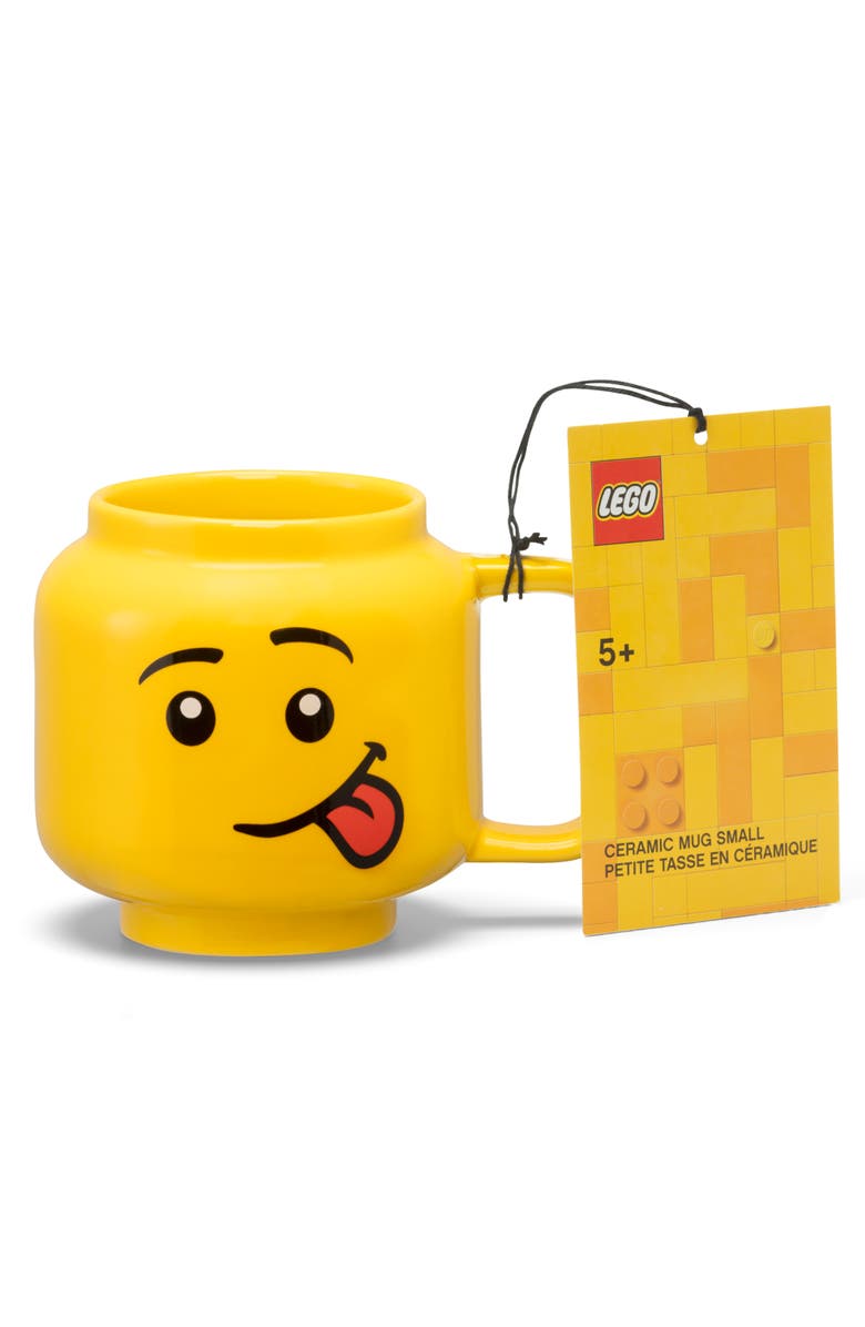 LEGO Classic Yellow Minifigures Silly Ceramic Mug, 8.6oz, Alternate, color, 