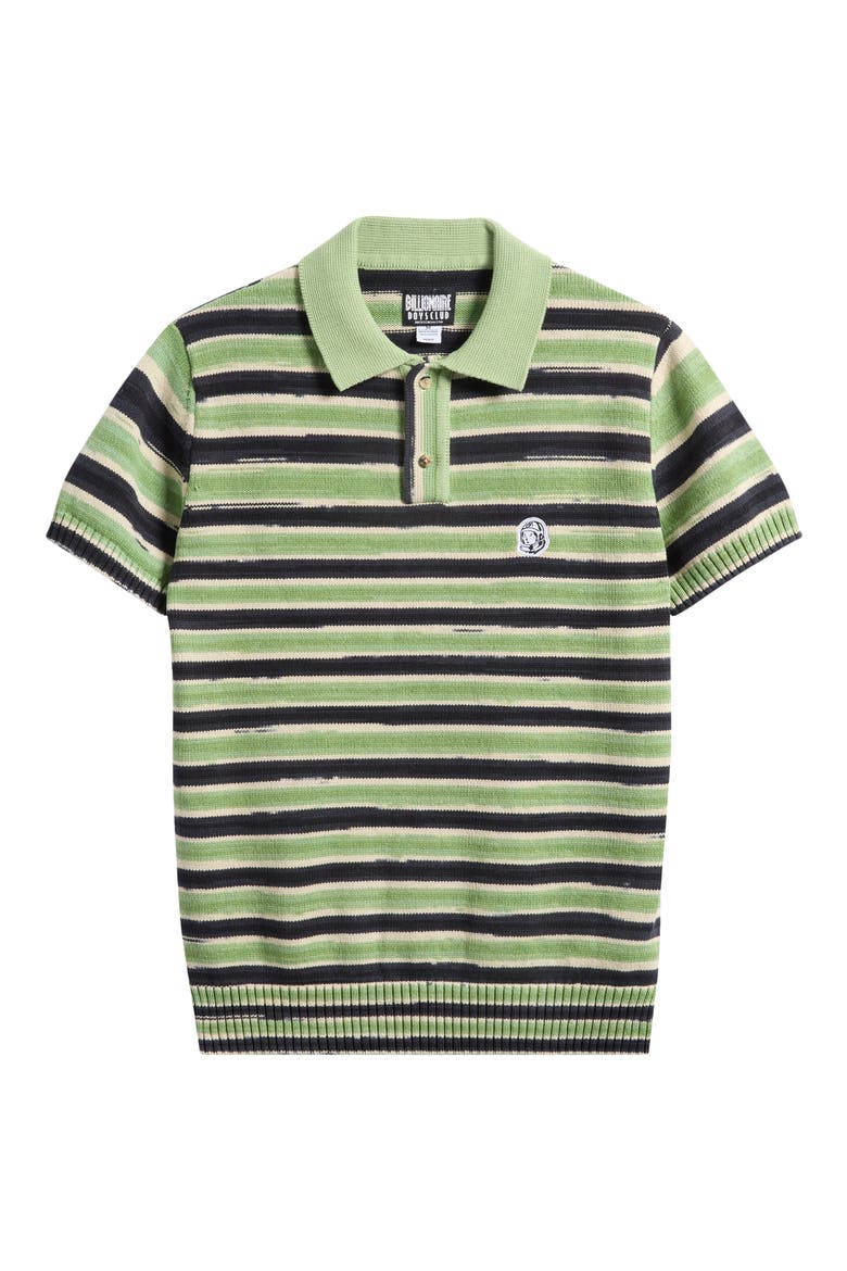 BB Eclipse Helmet Head Cotton Polo, Alternate, color, BLACK/GREEN