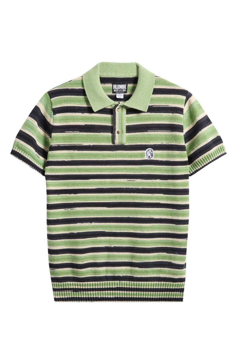 Billionaire Boys Club BB Eclipse Helmet Head Cotton Polo, Alternate, color, Black/Green