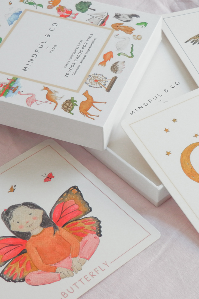 Yoga Flash Cards, Alternate, color, Yoga Poses Print