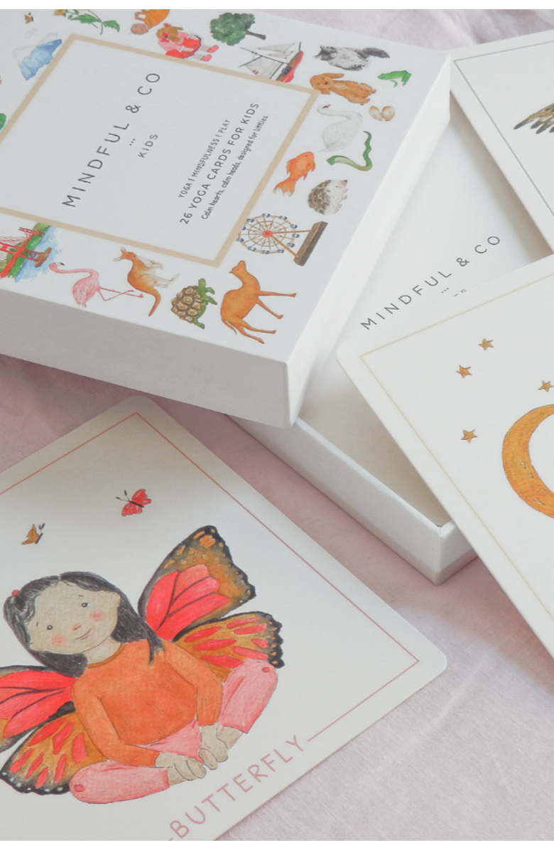 Mindful & Co Kids Yoga Flash Cards, Alternate, color, Yoga Poses Print