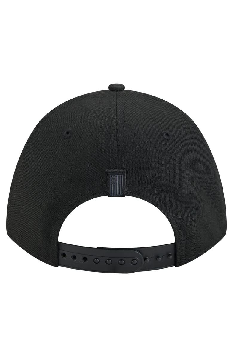 New Era Men's New Era  Black Atlanta Hawks Game Day Flag A-Frame 9FORTY Adjustable Hat, Alternate, color, Black