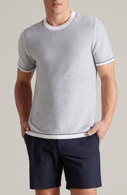 Rhone Compass Knit Stripe T-Shirt
