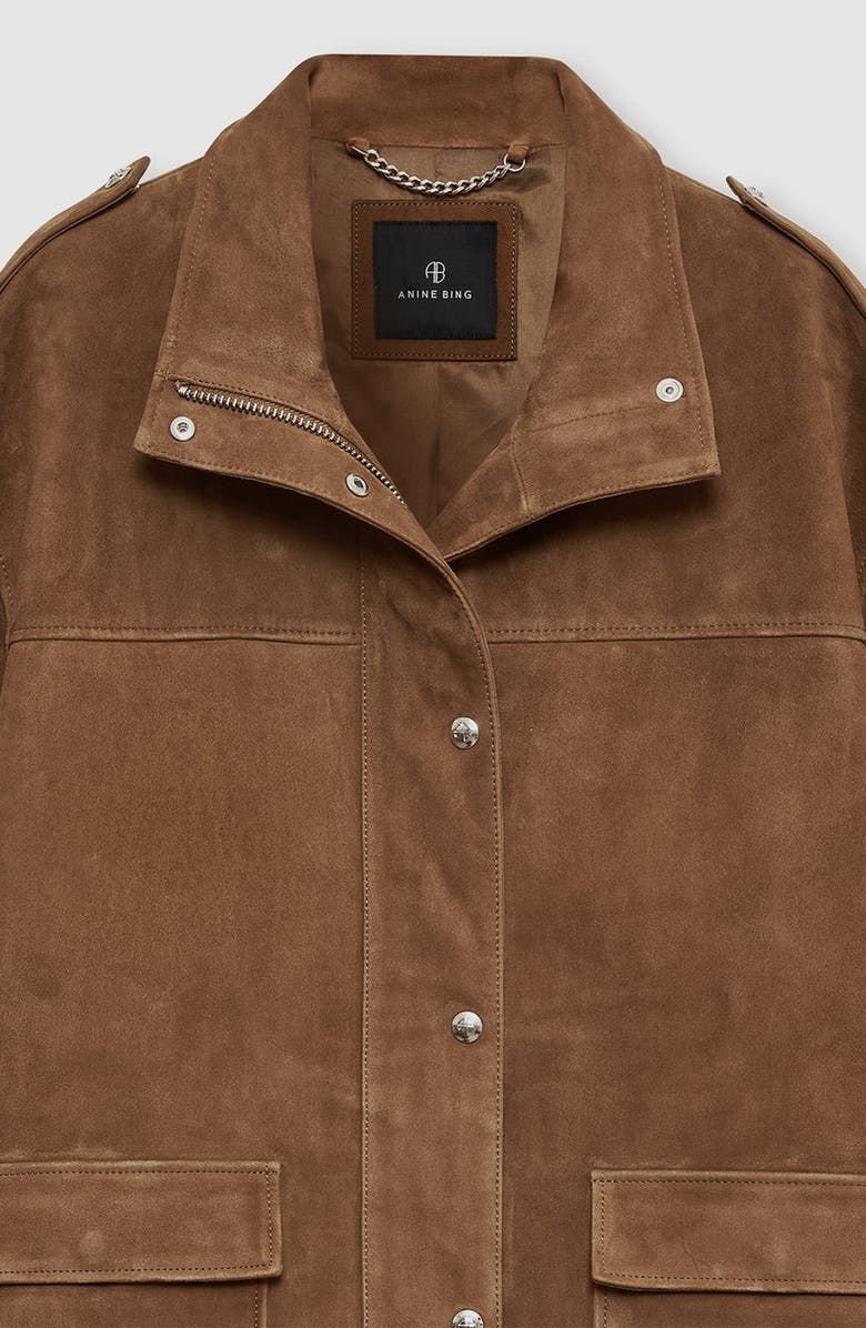 ANINE BING Roux Jacket, Alternate, color, Tobacco