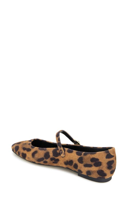 Kenneth Cole Jasper Mary Jane Flat In Leopard Suede