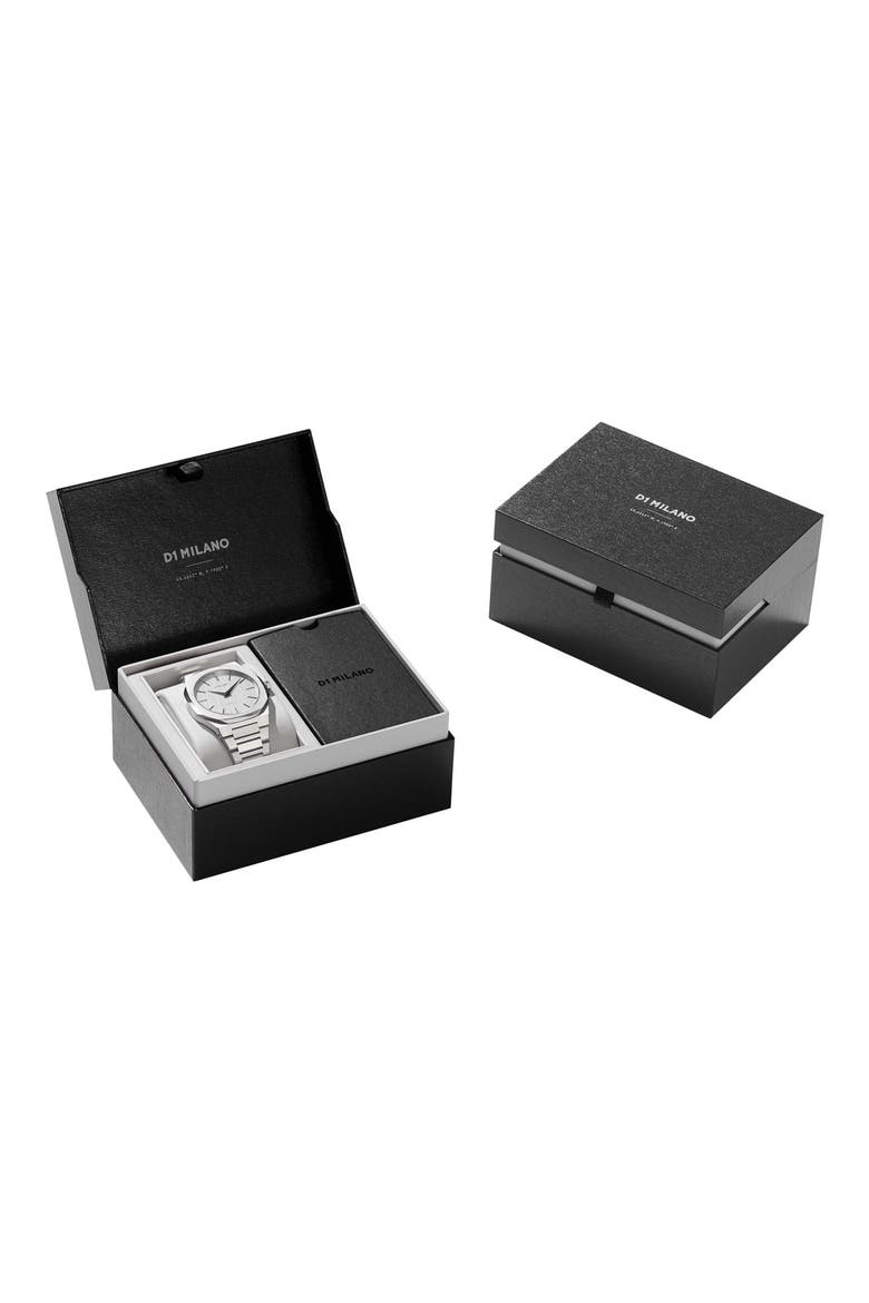 Ultrathin Bracelet Watch, 40mm, Alternate, color, SILVER
