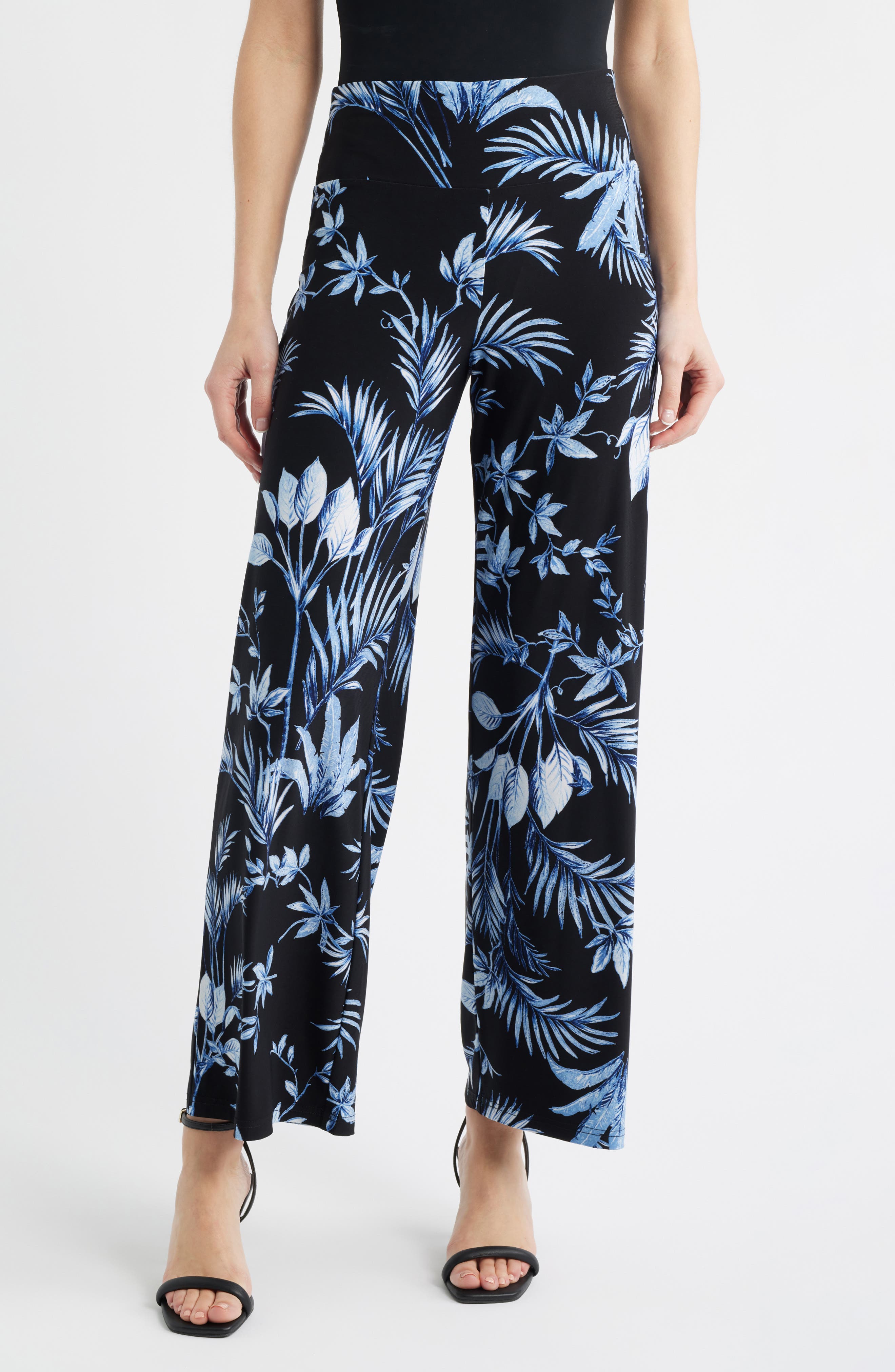 Pull-On Wide Leg Pants