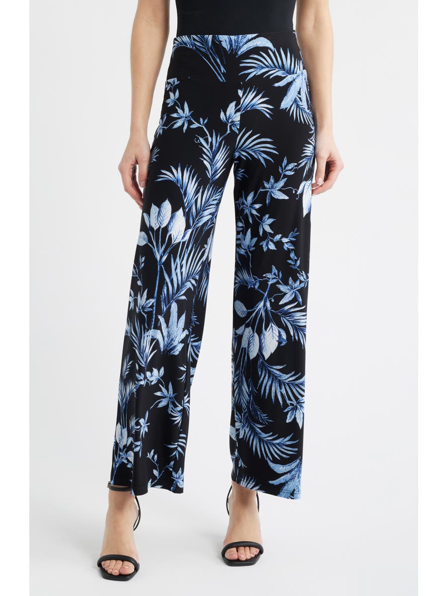 Pull-On Wide Leg Pants