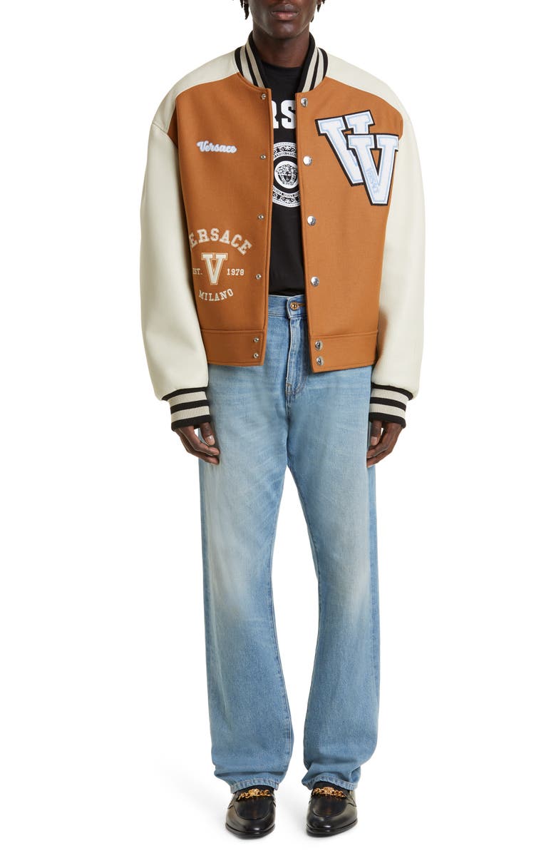 Versace Baggy Fit Jeans, Alternate, color, 