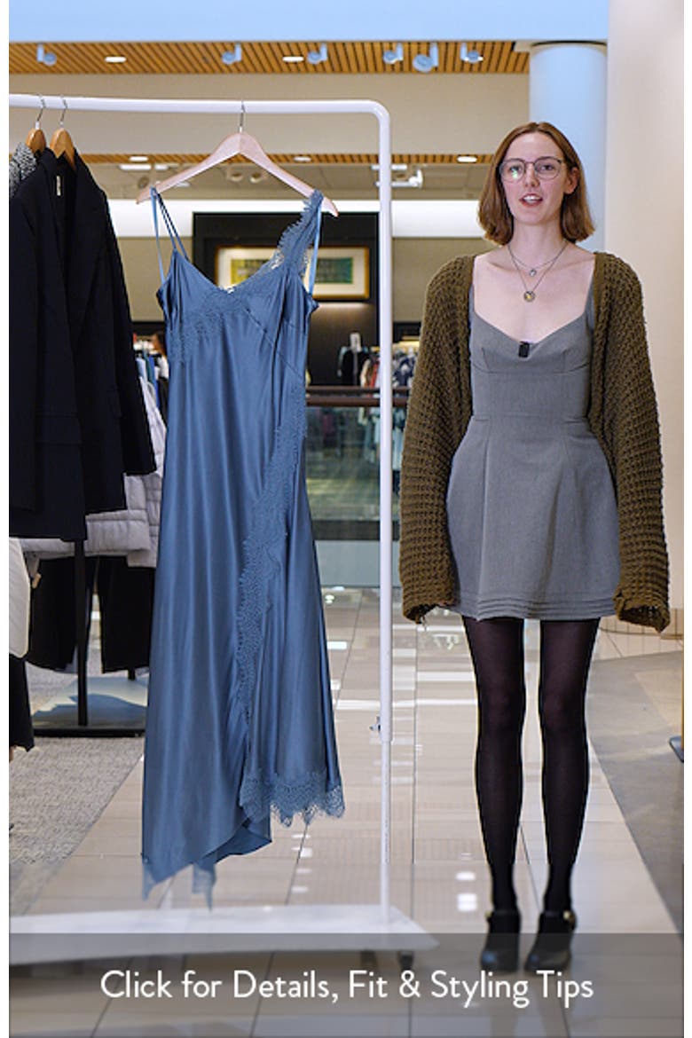 Vernon Satin & Lace Slipdress video