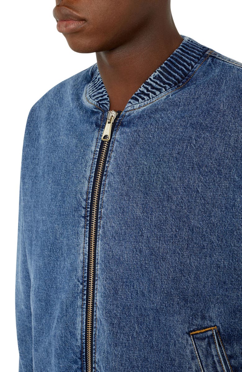 DIESEL<sup>®</sup> Weltik Denim Bomber Jacket, Alternate, color, 