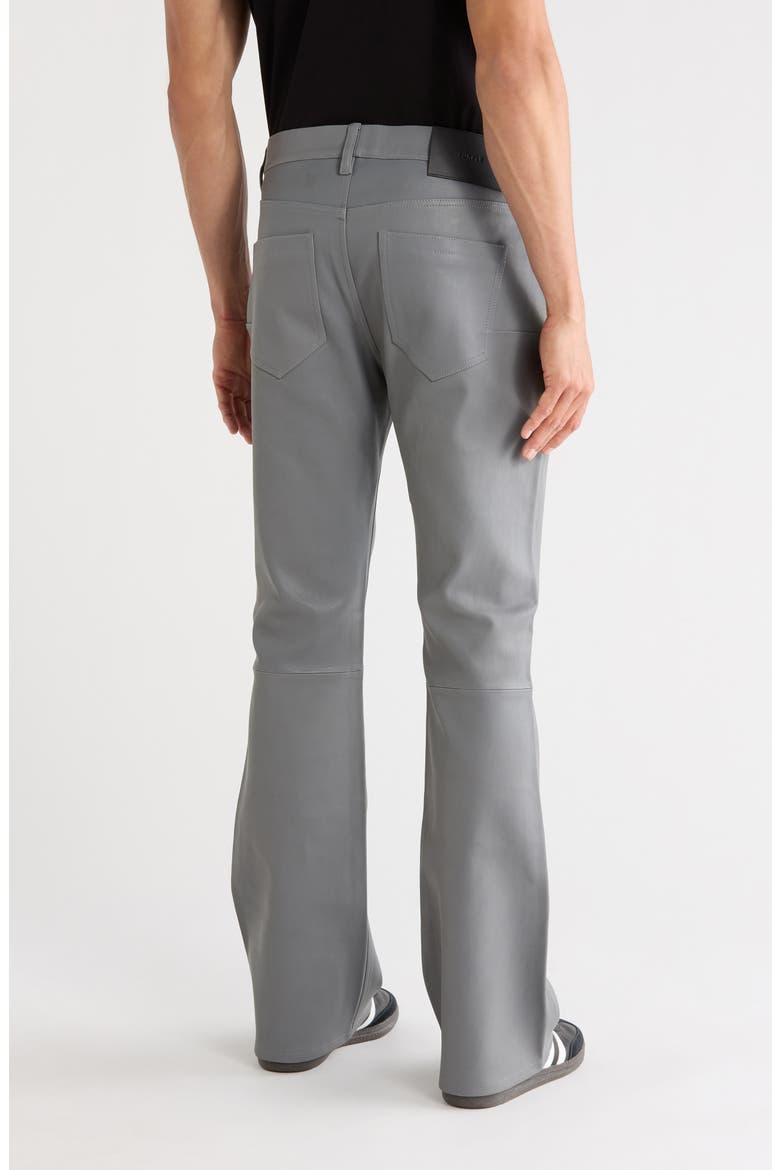 Leather Flare Pants, Alternate, color, GREY