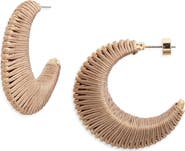 Nordstrom Wrapped Half Hoop Earrings
