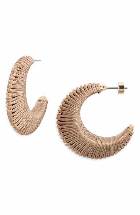 Nordstrom Wrapped Half Hoop Earrings