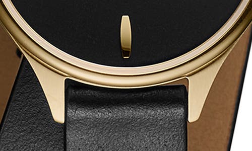 Mvmt Reina Leather Strap Watch, 30mm In Black