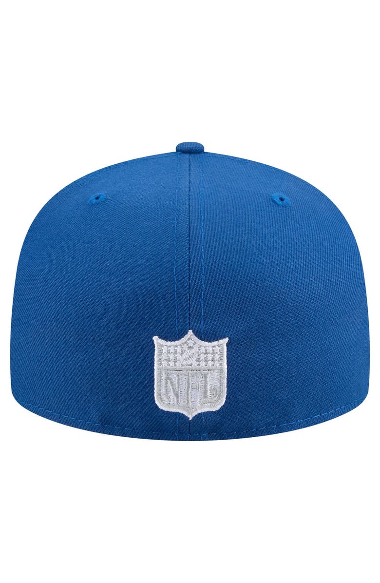 New Era Men's New Era Royal Indianapolis Colts Throwback Oversized 59FIFTY Fitted Hat, Alternate, color, Royal