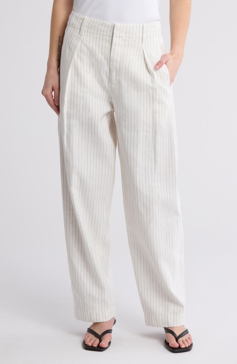 rag & bone Douglas Pinstripe High Waist Pants, Main, color,