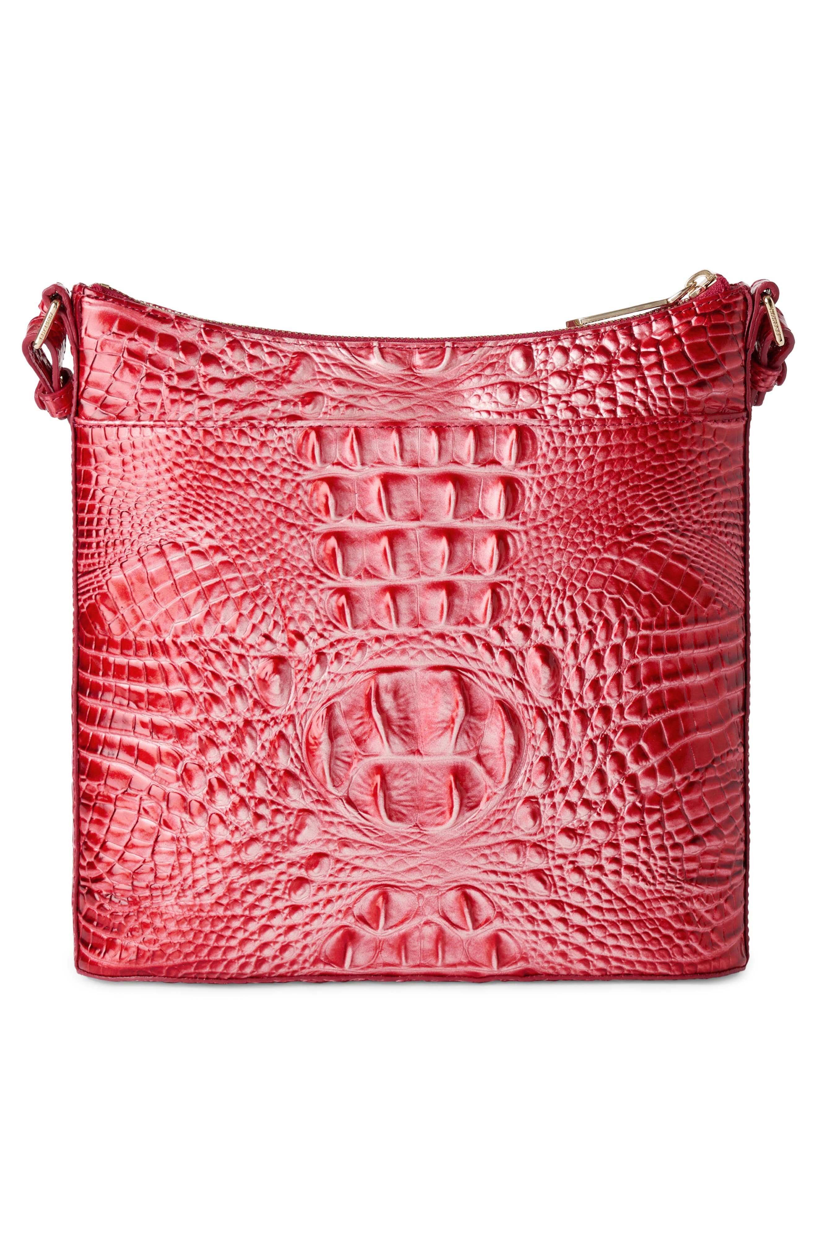Brahmin Katie Croc Embossed Leather Crossbody Bag, Alternate, color, 