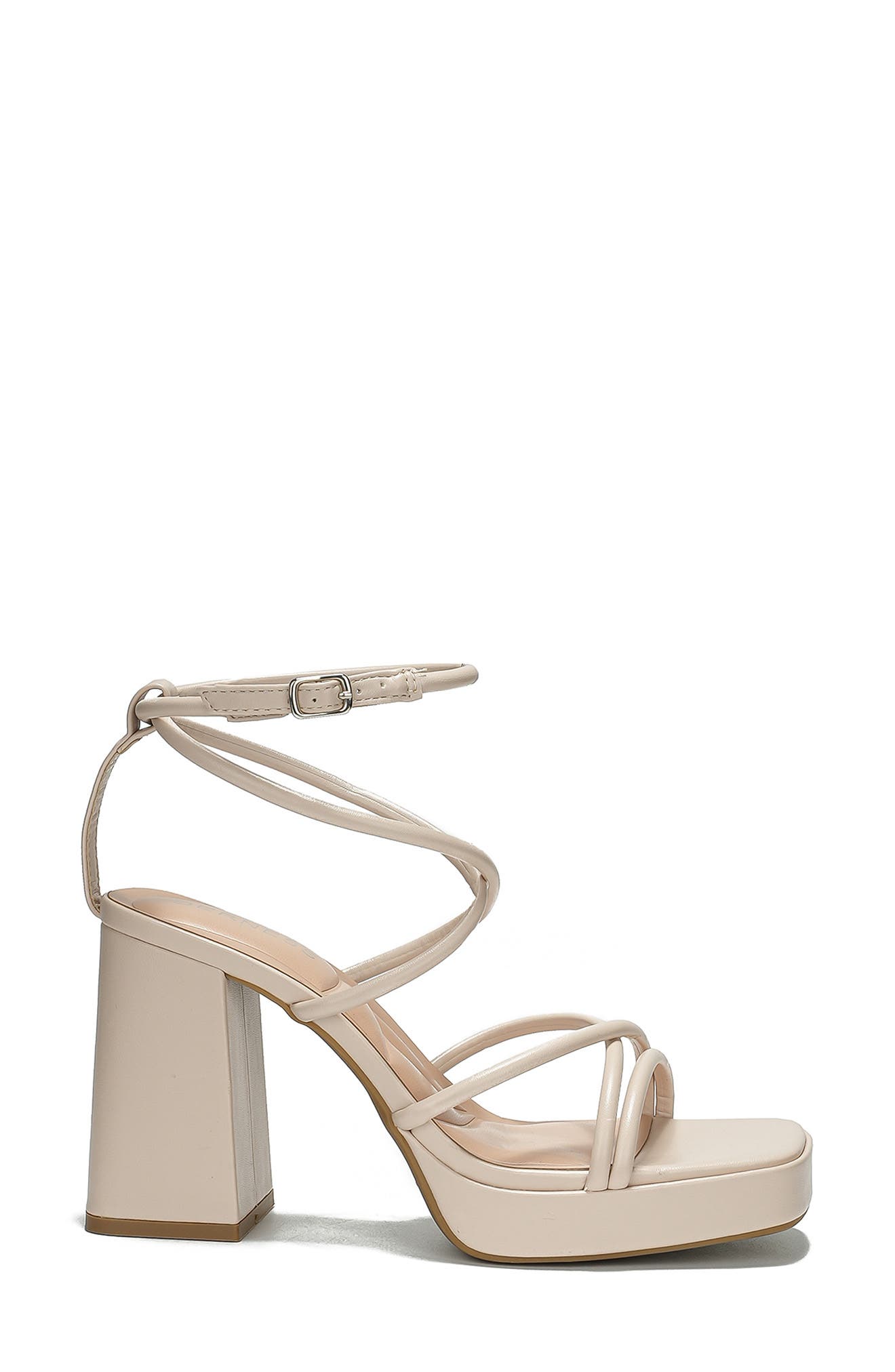 BERNESS Aggie Strappy Platform Sandal, Alternate, color, Beige