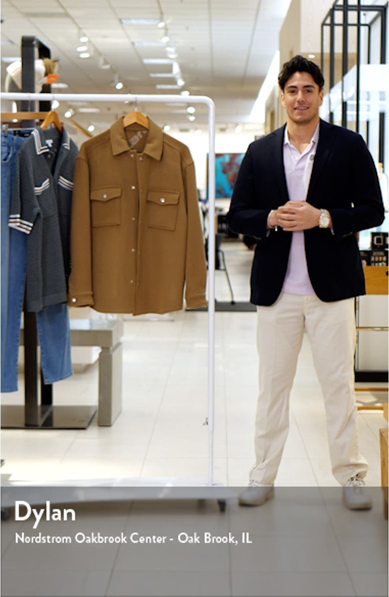 x McLaren Formula 1 Team Collection Clarke Wool Blend Shirt Jacket, sales video thumbnail