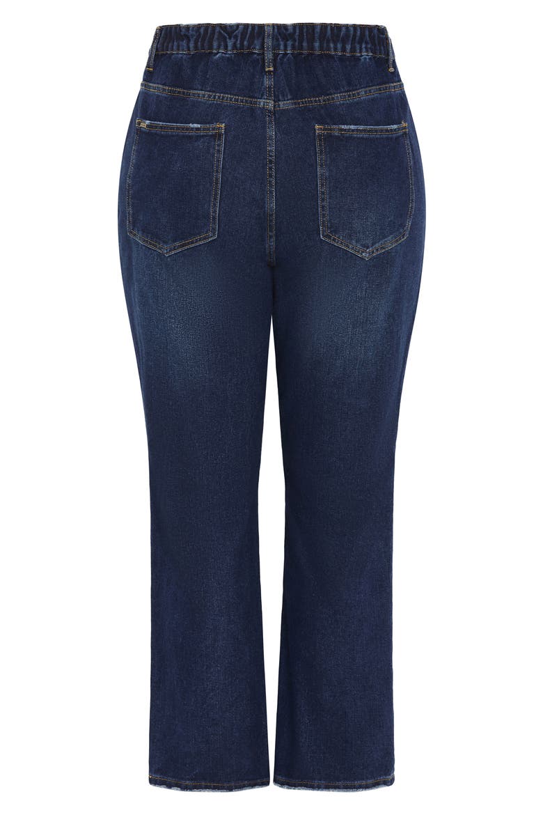 Adelyn High Waist Relaxed Crop Jeans, Alternate, color, DARK DENIM