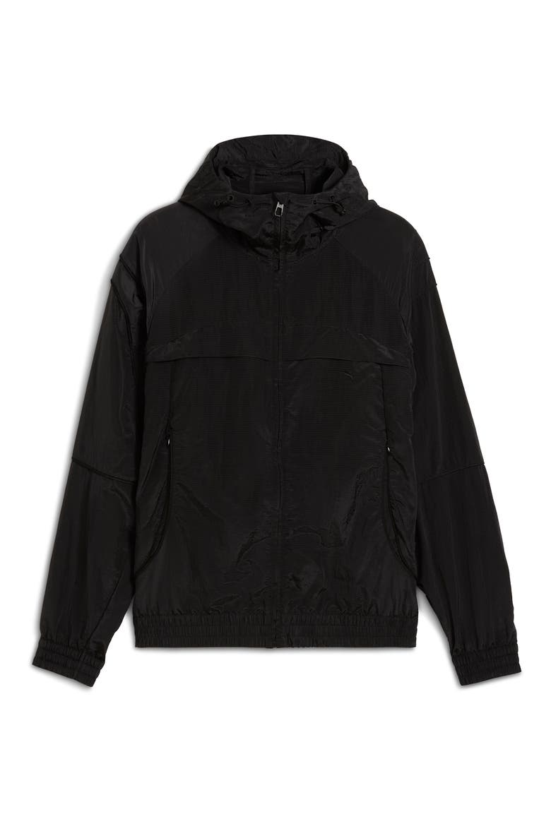 CLRT Hooded Ripstop Jacket, Alternate, color, PUMA BLACK