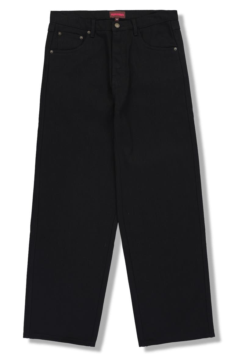 x Jason Landis Tear Formula Baggy Jeans, Alternate, color, BLACK
