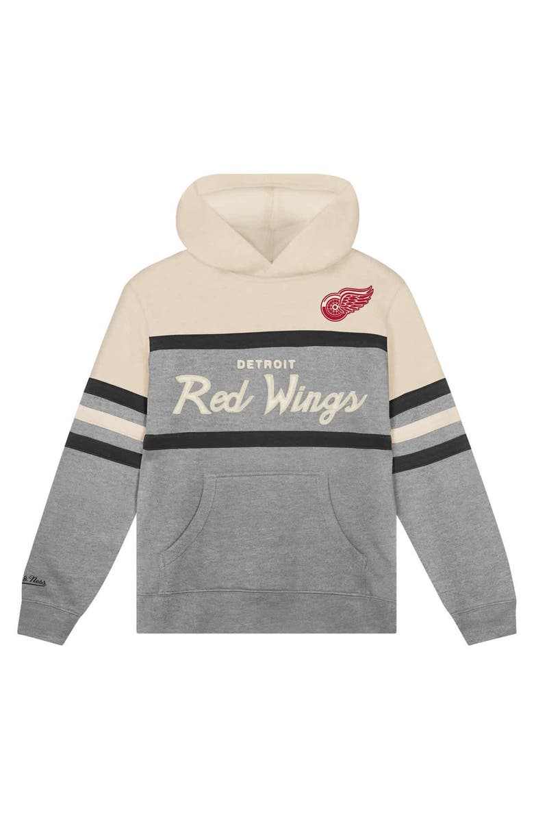 Mitchell & Ness Toddler Mitchell & Ness  Gray Detroit Red Wings Head Coach Hoodie, Alternate, color, Gray