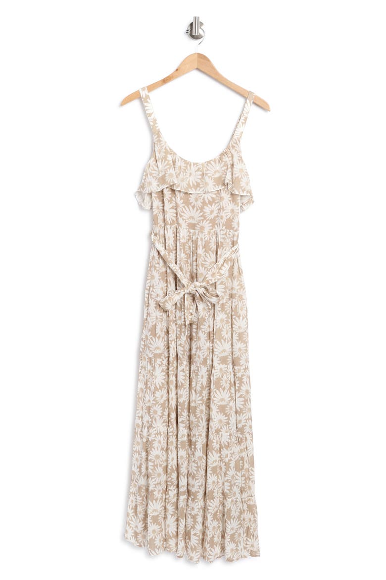 Tecin Floral Ruffle Maxi Dress, Alternate, color, PARCH MLTI