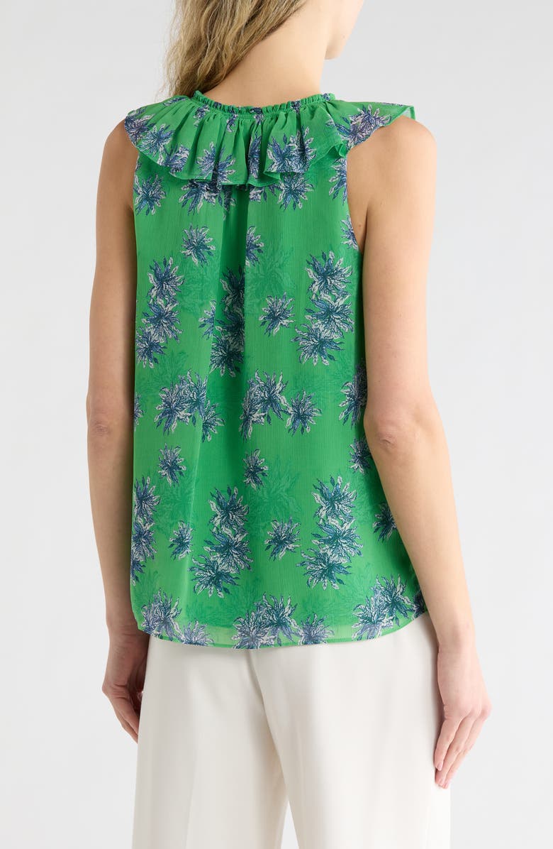 Ramy Brook Sibyl Fern Ruffle Top, Alternate, color, Bright Fern Combo
