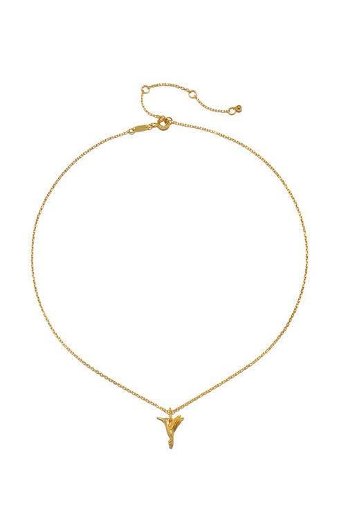 Satya Jewelry Loving Devotion Hummingbird Necklace In Gold