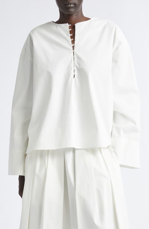 Marguerite Starched Cotton Poplin Top