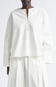 Kallmeyer Marguerite Starched Cotton Poplin Top