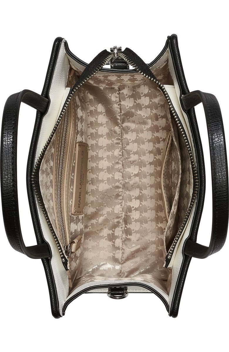 KARL LAGERFELD PARIS Maybelle Satchel, Alternate, color, True White Multi