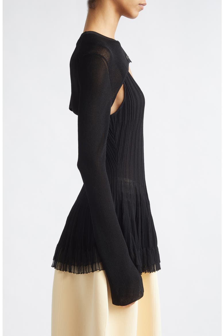 Liliana Micro Shrug, Alternate, color, BLACK