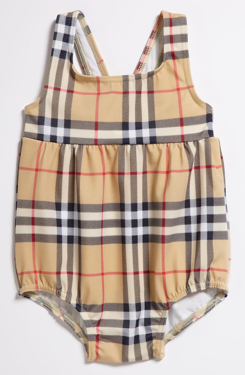 Burberry One Piece Swimsuit, Main, color, 