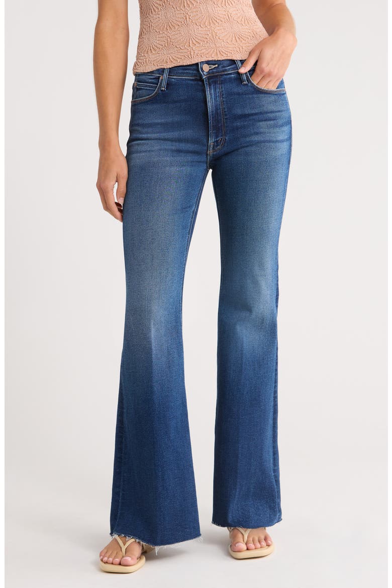 The Lil Doozy Fray Hem Flare Jeans (Women) | Nordstrom