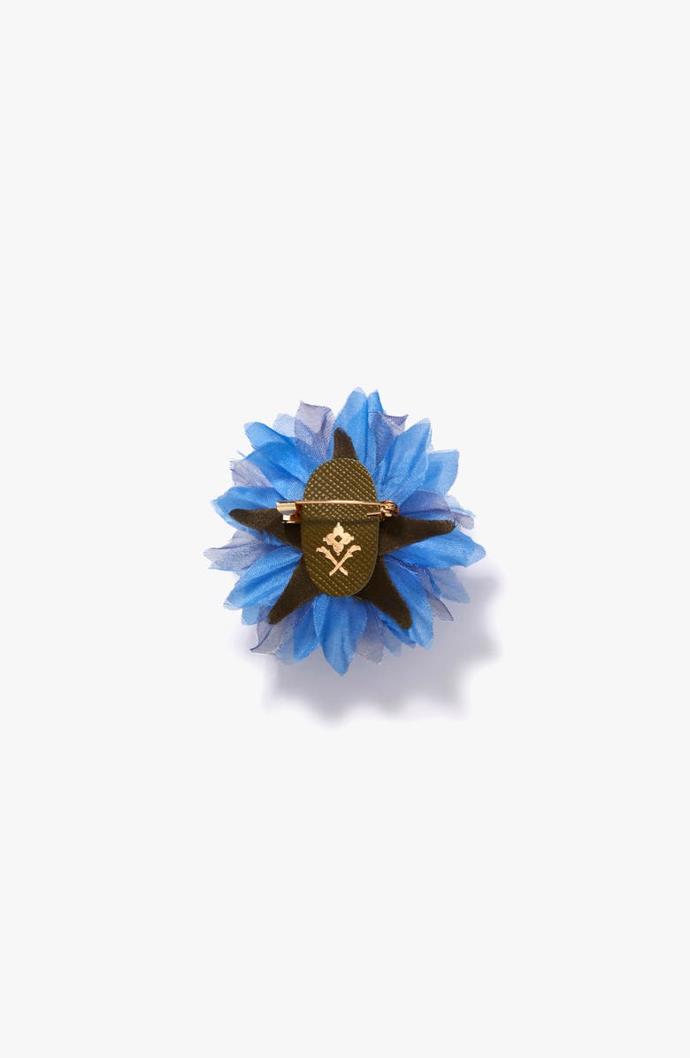 Helena Simon The Blue Cornflower Floral Brooch, Alternate, color, Blue