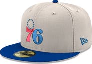 New Era Men's New Era Gray/Royal Philadelphia 76ers Chrome 59FIFTY Fitted Hat