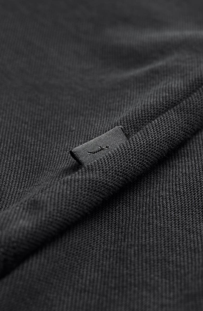 John Varvatos Drewce Bird's Eye Button-Up Shirt, Alternate, color, Charcoal