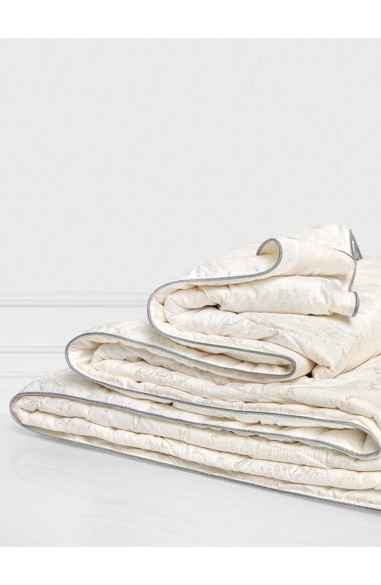 Togas Celesta cashmere silk comforter, Alternate, color, White