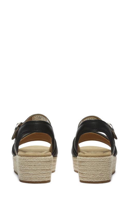 Timberland Santorini Sun Espadrille Sandal In Black Full Grain