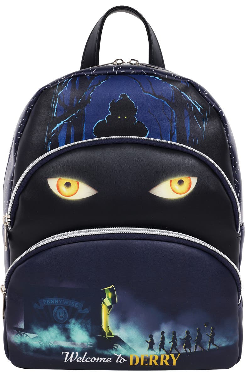 WB HORROR IT Welcome to Derrys Triple Stack Bac, Main, color, Black/Blue