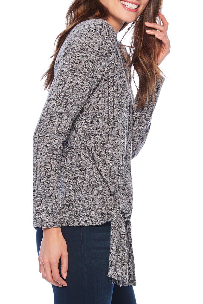 Champion Rib Tie Top, Alternate, color, BLACK MIX