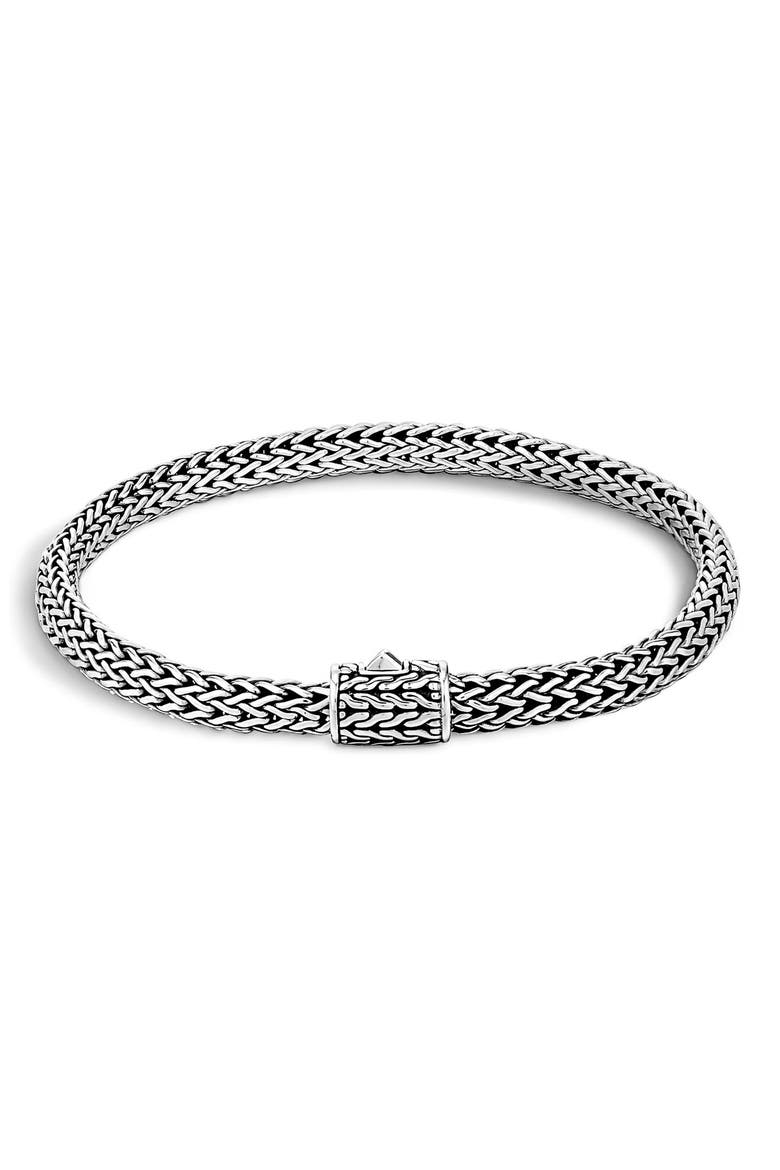 Icon Bracelet, Sterling Silver, 5mm, Main, color, SILVER
