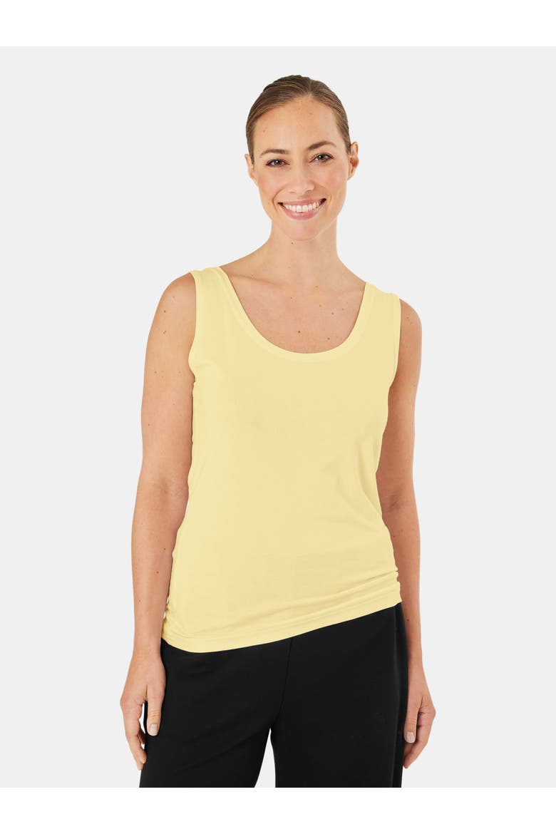 Maels Scoop Neck Vest, Main, color, Lemonade