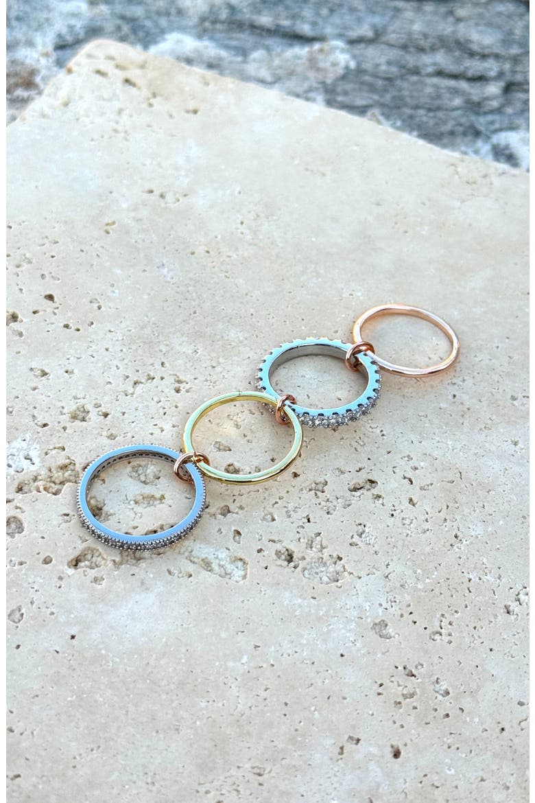 Tri-Tone Band Ring, Alternate, color, GOLD