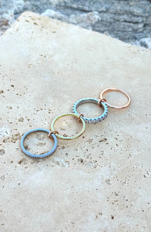 Adornia Tri-tone Band Ring In Multi