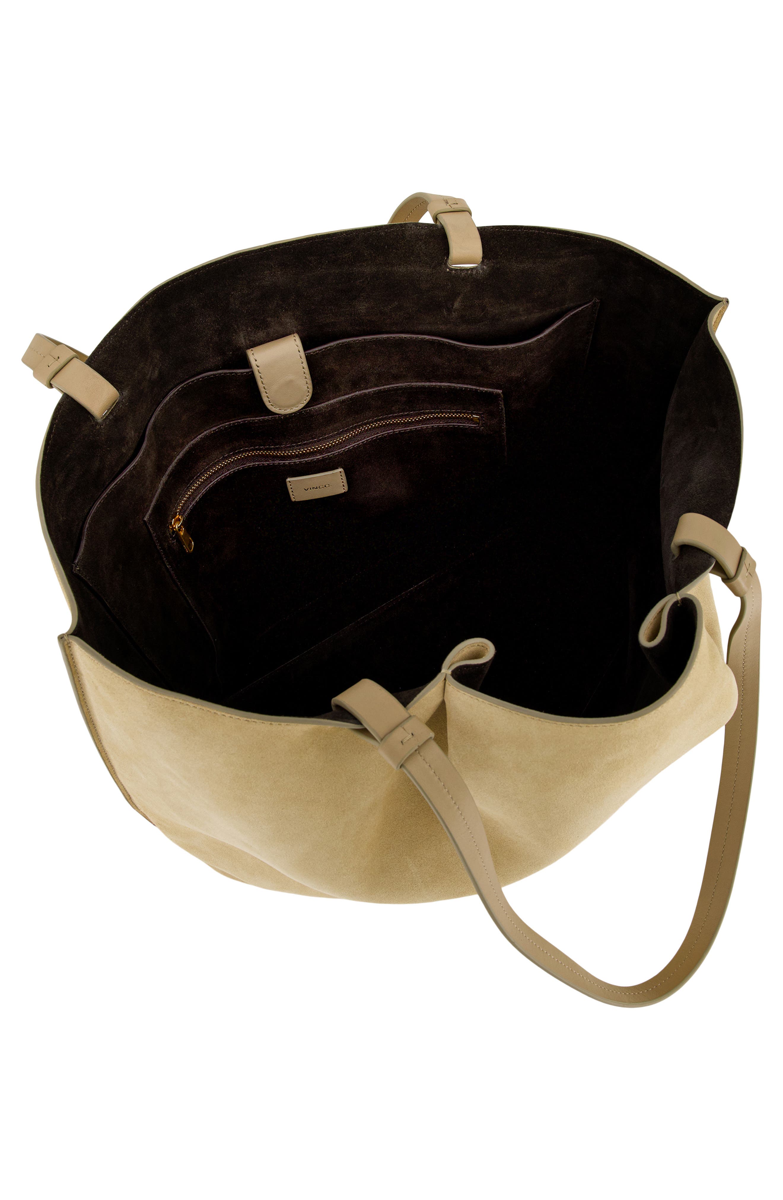 Vince Ava Suede Tote, Alternate, color, Sandtrail