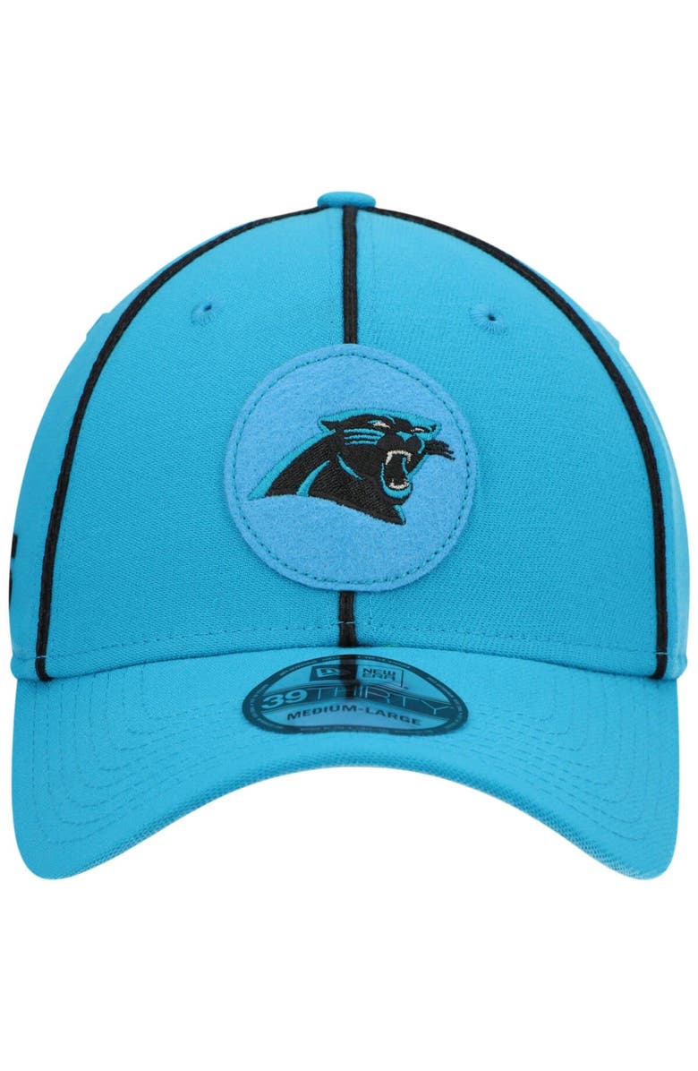 New Era Men's New Era Blue Carolina Panthers Sideline 39Thirty Flex Hat, Alternate, color, 